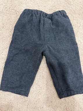 Zara Charcoal Gray Knit Kids Pants